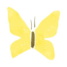 cartoon butterfly symbol N19