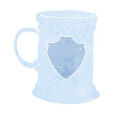 cartoon old tankard N9