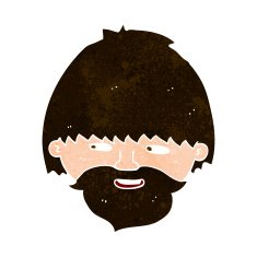 cartoon bearded man N52