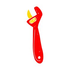 cartoon adjustable spanner N22