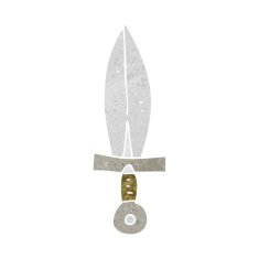 cartoon old dagger N5