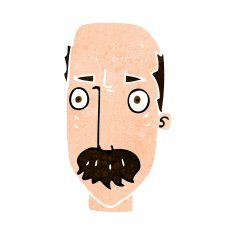 cartoon annoyed old man N59