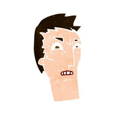cartoon angry face N27