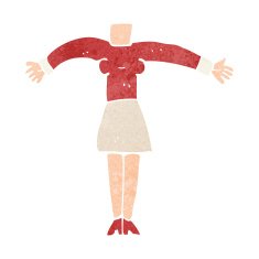 cartoon female body (add photos or mix and match cartoons) N223