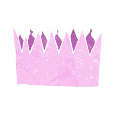 cartoon paper crown N24