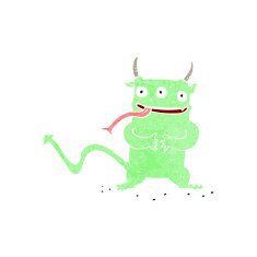 cartoon little demon N27