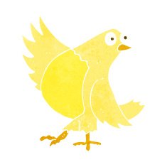 cartoon dancing bird N4
