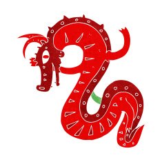 saxon dragon cartoon N9