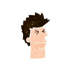 cartoon stressed out face N9