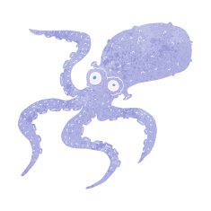 Cartoon Octopus N81