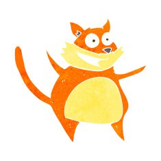 funny cartoon cat N133