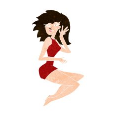 cartoon sexy woman N14