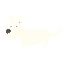 cartoon cute little dog N9
