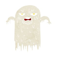 cartoon slimy ghost N13