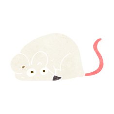 cartoon white mouse N24