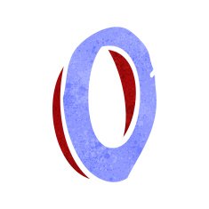Cartoon Letter O N15