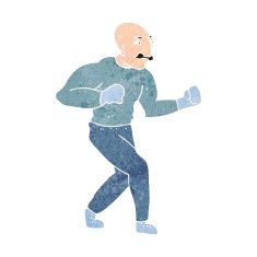 cartoon victorian boxer N6
