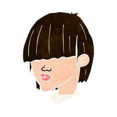 cartoon fashion haircut N10