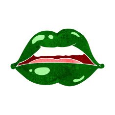 cartoon sexy halloween lips symbol N11