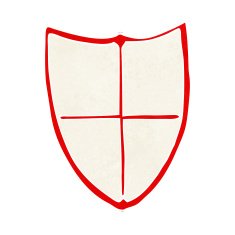 cartoon heraldic shield N17