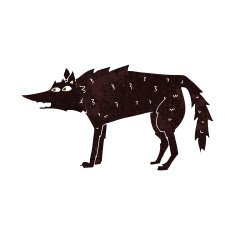Cartoon Wolf N89
