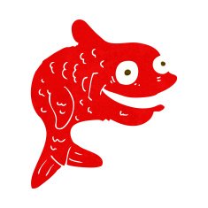 cartoon happy fish N22