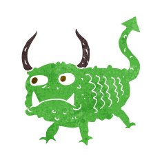 cartoon little demon N28