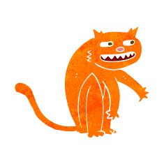 cartoon happy cat N9