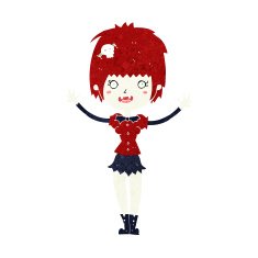 Cartoon Vampire Girl N220