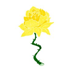 cartoon flower N408