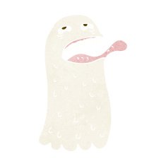 cartoon funny ghost N22