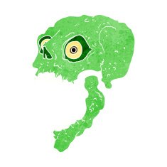 cartoon scary skull N27