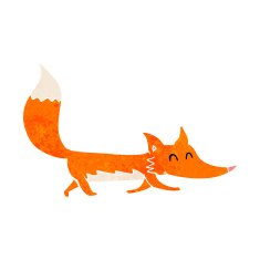 Cartoon little fox N30