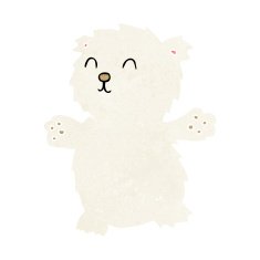 cartoon teddy bear N190