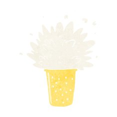 cartoon frothy beer N18
