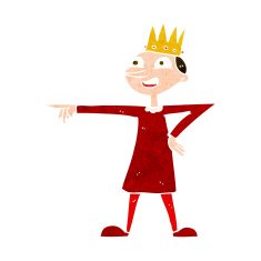 cartoon pointing prince N9