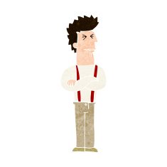 cartoon annoyed man N75