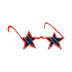 cartoon star sunglasses N7