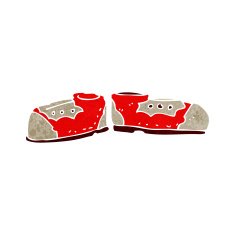 cartoon old shoes N8