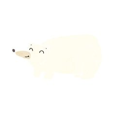 funny cartoon polar bear N20