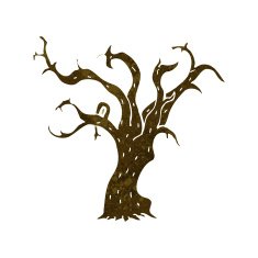 cartoon winter tree N9