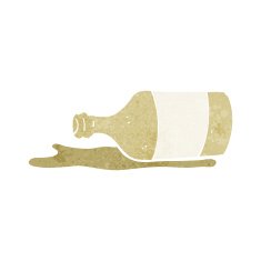 Cartoon Spilled Beer N20