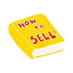 cartoon how to sell book N8