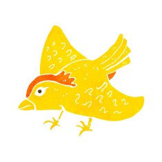 cartoon garden bird N35