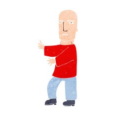 cartoon tough man N17