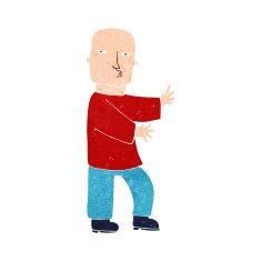 cartoon tough man N18