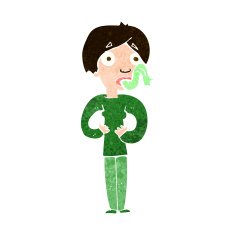 cartoon woman sticking out tongue N9