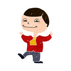 cartoon happy boy N226