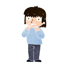 cartoon excited person N9