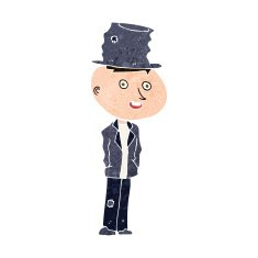 cartoon funny hobo man N9